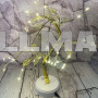 Світильник настільний DIY Auelife 36 Led дерево гірлянда Листя Теплий білий 50cm